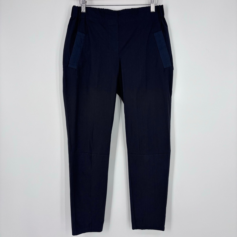 Hannoh Wessel H+ Tapered Elastic Waist Pants US 6 M (Tag 38) Navy Blue Italy